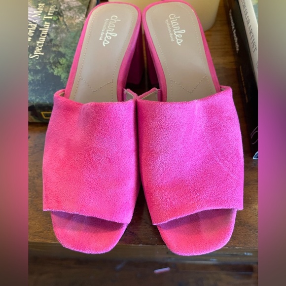 Charles by Charles David Pink Fuchsia Elyse Platform Sandals Women’s 9 - Picture 7 of 11